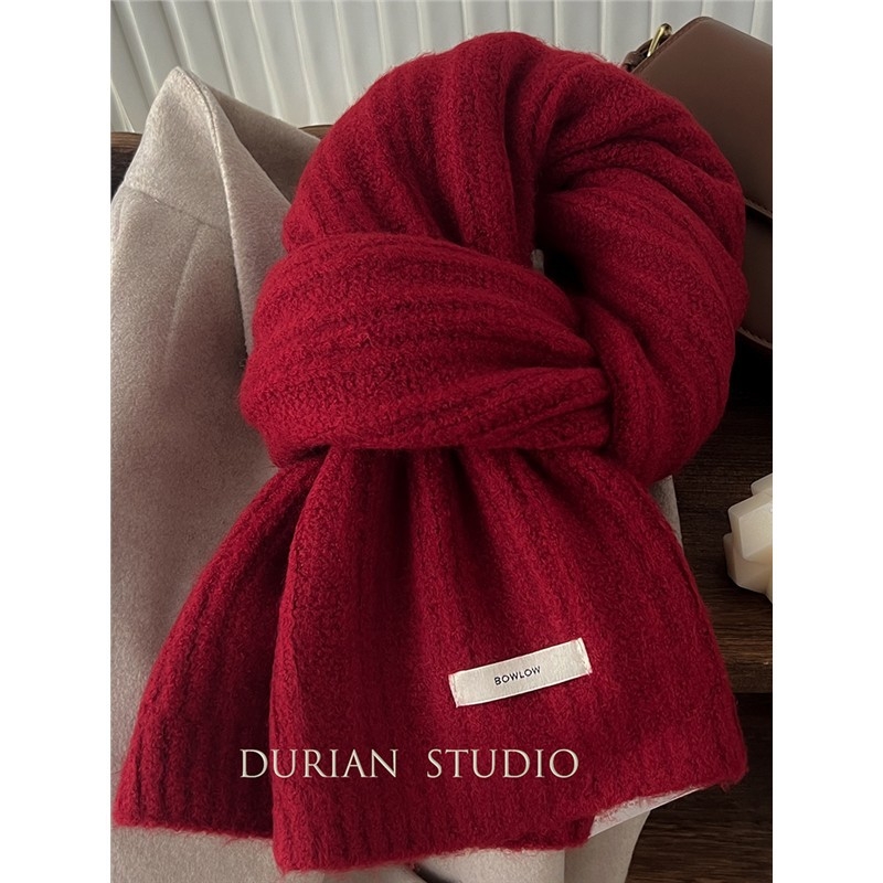 Koreai stílusú gyapjú kötött sál - Warp kötés; Melegen tart; Téli viselet; 71-80% anyagösszetétel