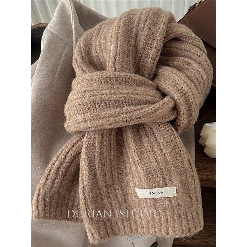 Koreai stílusú gyapjú kötött sál - Warp kötés; Melegen tart; Téli viselet; 71-80% anyagösszetétel