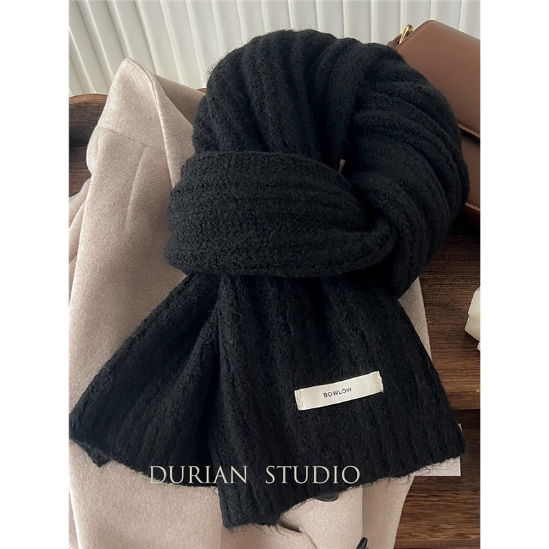 Koreai stílusú gyapjú kötött sál - Warp kötés; Melegen tart; Téli viselet; 71-80% anyagösszetétel