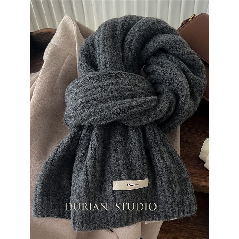 Koreai stílusú gyapjú kötött sál - Warp kötés; Melegen tart; Téli viselet; 71-80% anyagösszetétel