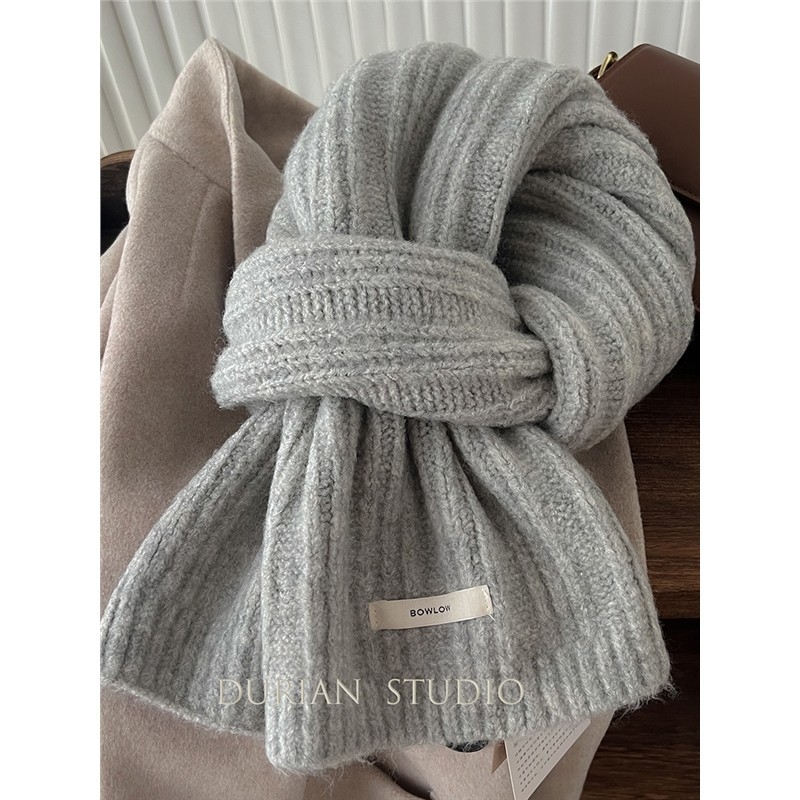 Koreai stílusú gyapjú kötött sál - Warp kötés; Melegen tart; Téli viselet; 71-80% anyagösszetétel