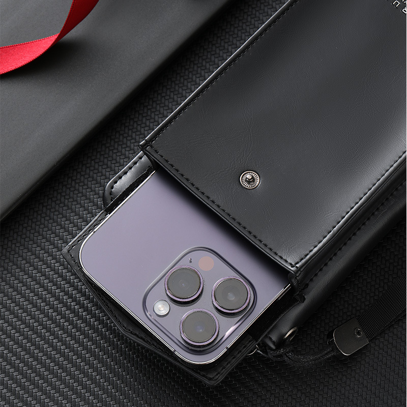 DINGRUI Muški dugi novčanik-clutch | PU materijal | Otporno na trošenje | Podstava od sintetičke kože | Zima 2025