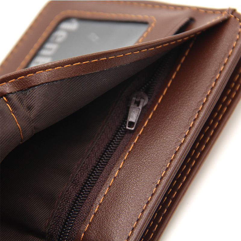 Ανδρικό πορτοφόλι, σύντομο, με μεγαλύτερη χωρητικότητα, πολυλειτουργικό, μοτίβο κροκοδειλίου, μαγνητικό κούμπωμα, μοντέλο L105, PU δέρμα, επένδυση PU, καθημερινή χρήση