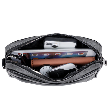 Muška clutch torba, urbano jednostavnog stila, PU koža, vodootporna, s nylonom podlogom, za muškarce, ljeto 2024