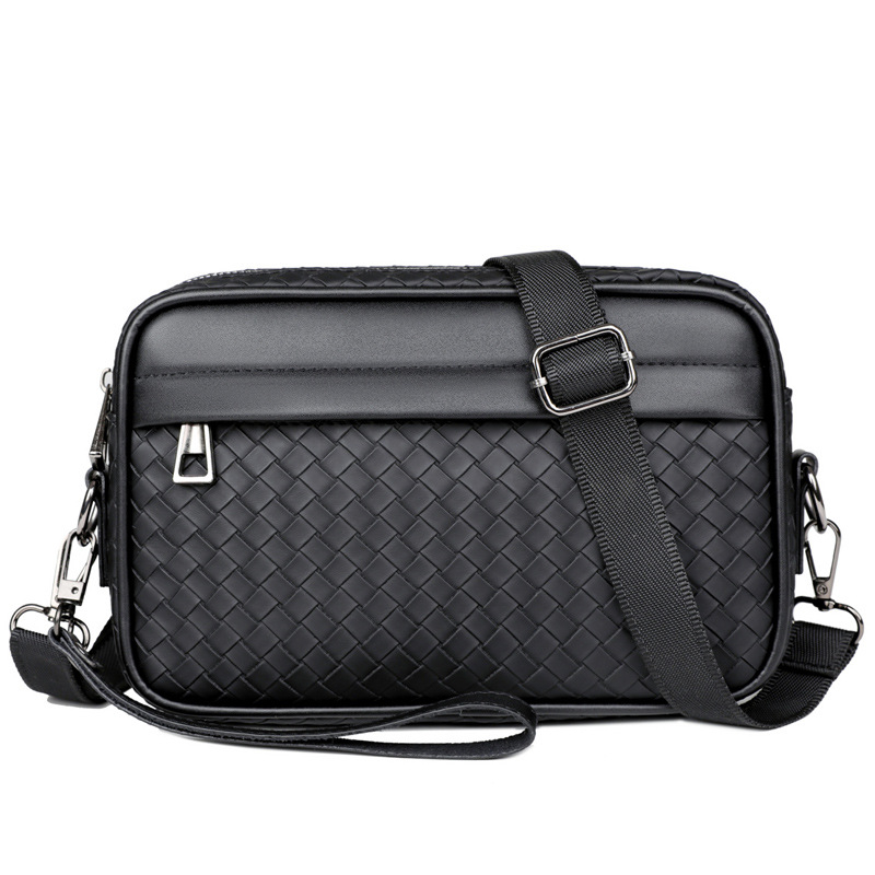 Muška clutch torba, urbano jednostavnog stila, PU koža, vodootporna, s nylonom podlogom, za muškarce, ljeto 2024