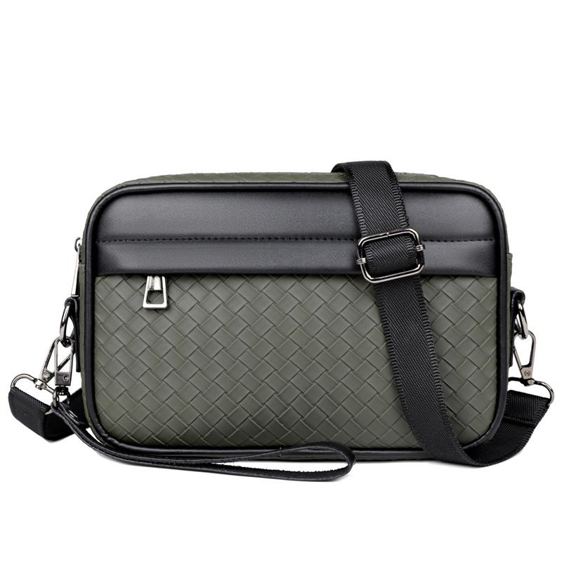 Muška clutch torba, urbano jednostavnog stila, PU koža, vodootporna, s nylonom podlogom, za muškarce, ljeto 2024