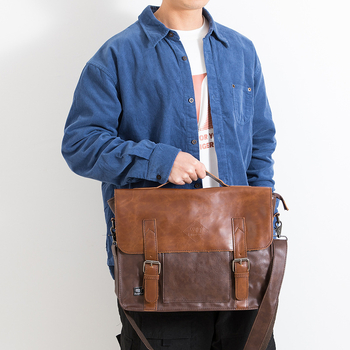 Muška crossbody torba od PU kože | jednobojni uzorak | Ljeto 2025 | Za putovanja u slobodno vrijeme