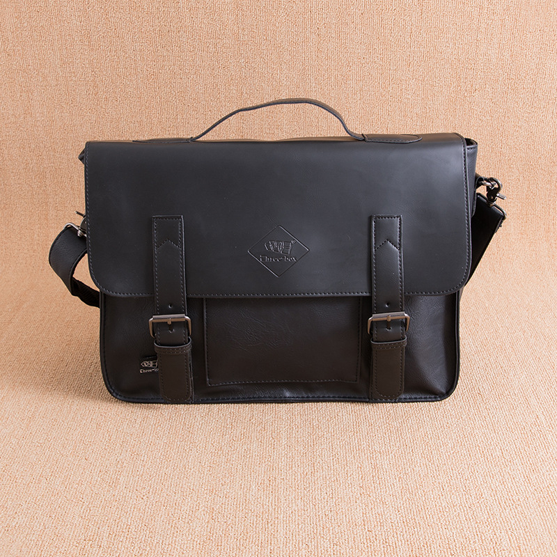 Muška crossbody torba od PU kože | jednobojni uzorak | Ljeto 2025 | Za putovanja u slobodno vrijeme