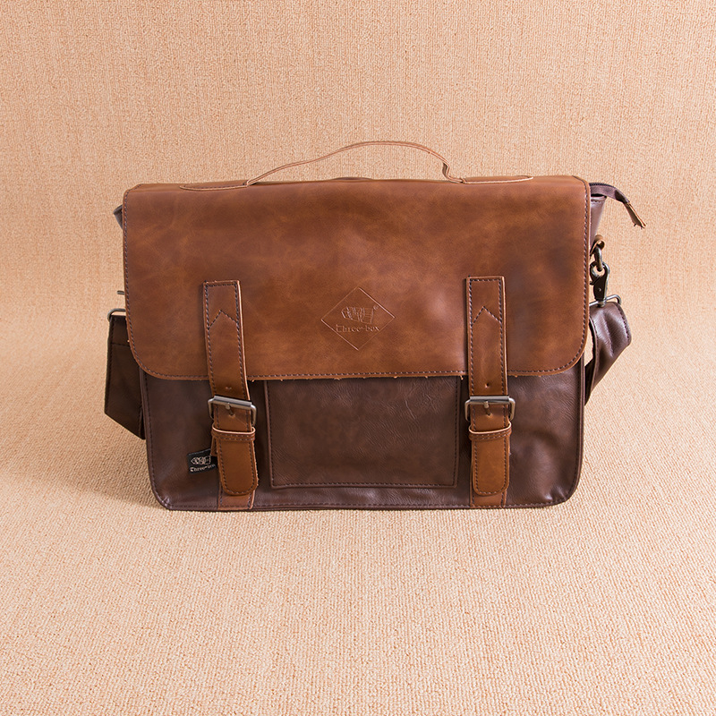 Muška crossbody torba od PU kože | jednobojni uzorak | Ljeto 2025 | Za putovanja u slobodno vrijeme