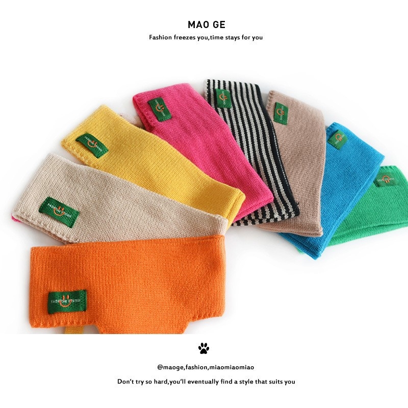 Bandă pentru urechi pentru copii, cu margini late, din lână tricotată, model carouri în formă de animal