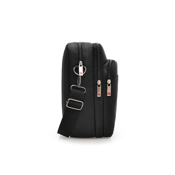 Geantă de umăr pentru bărbați - Oxford, căptușeală din nailon, respirabilă, impermeabilă, design pătrat vertical