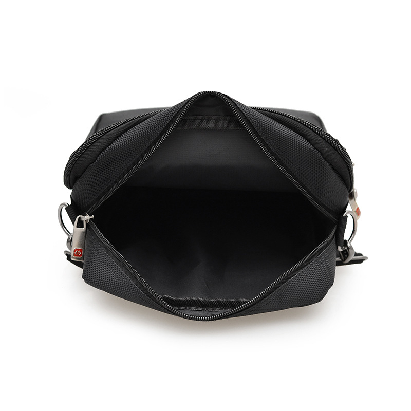 Geantă de umăr pentru bărbați - Oxford, căptușeală din nailon, respirabilă, impermeabilă, design pătrat vertical