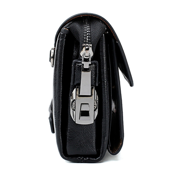 Muška PU kožna clutch torba s funkcijom zaštite od krađe, uzorak s slovima, podstava od poliestera, retro poslovno-ležerni stil, lansirana jesen 2019, za svakodnevnu upotrebu.