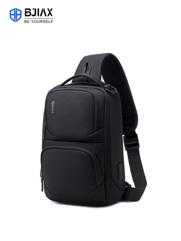 Muška prsna torbica - multifunkcionalna crossbody, najlon, vodootporna, velika kapaciteta, gradski minimalistički stil