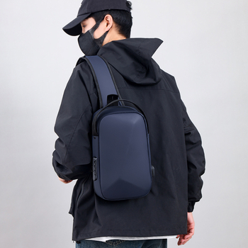 Geantă de piept pentru bărbați – stil Leisure Travel, material Oxford, respirabilă, impermeabilă, ultra ușoară