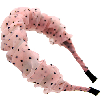 Bandă pentru păr în stil coreean, material textil, design ondulat (Stil: coreean, Material: textil, Tip: bandă pentru păr, Design: ondulat)