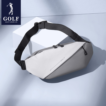 Muška prsna torba GOLF, ulični stil, lagana tkanina, otporna na habanje, može nositi do 8-inčnog prijenosnika