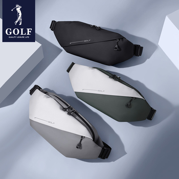 Muška prsna torba GOLF, ulični stil, lagana tkanina, otporna na habanje, može nositi do 8-inčnog prijenosnika