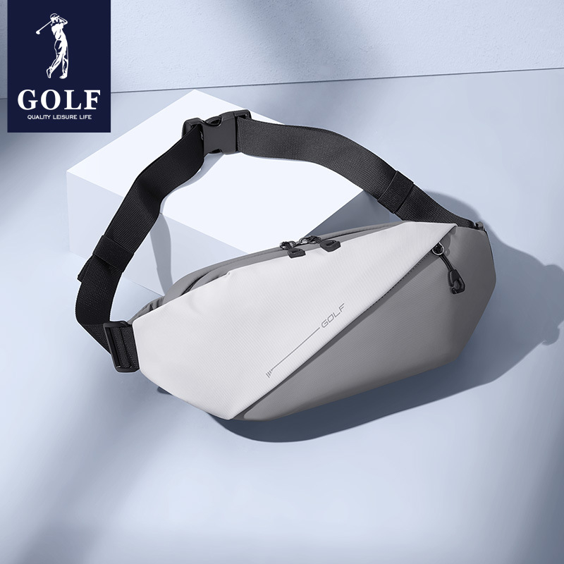 Muška prsna torba GOLF, ulični stil, lagana tkanina, otporna na habanje, može nositi do 8-inčnog prijenosnika