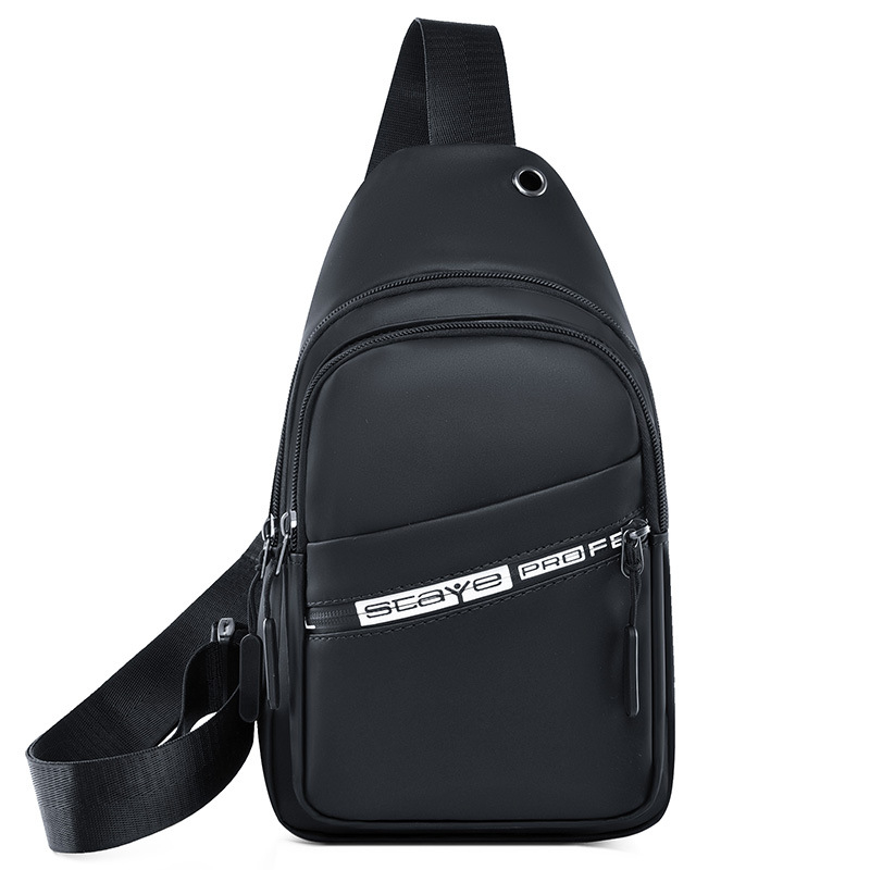 Muška crossbody torba (urban minimalist stil; Oxford tkanina; prozračna; podstava od poliestera; uzorak slova)