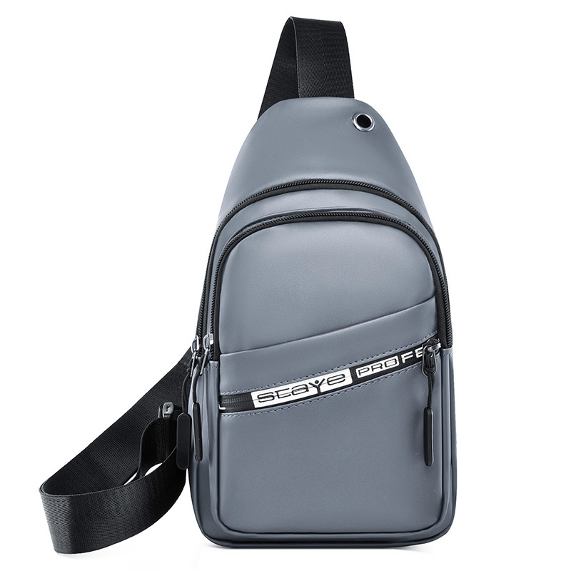 Muška crossbody torba (urban minimalist stil; Oxford tkanina; prozračna; podstava od poliestera; uzorak slova)
