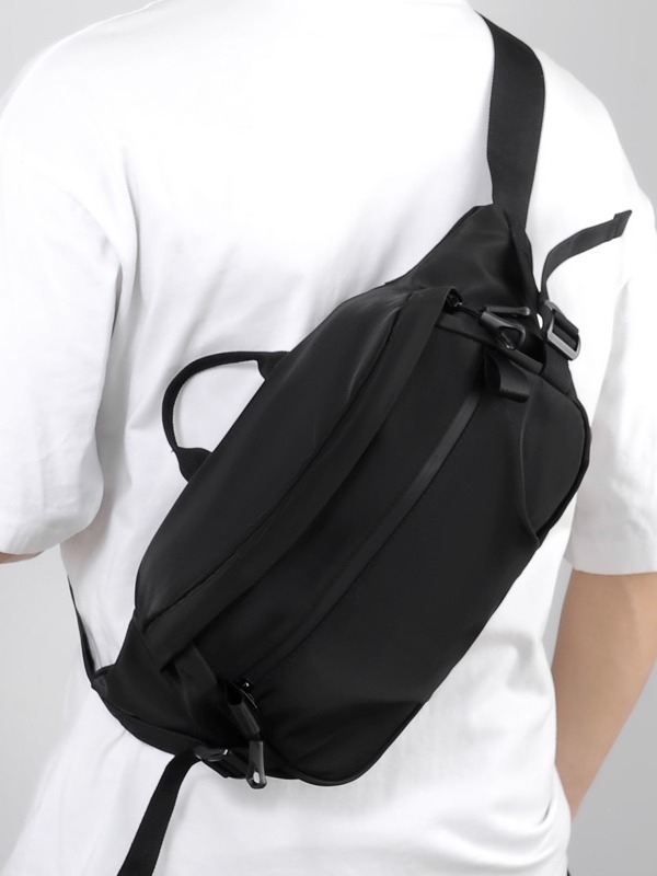 Feisha Geantă piept bărbați, stil urban, poliester, rezistent la uzură, capacitate mare, crossbody