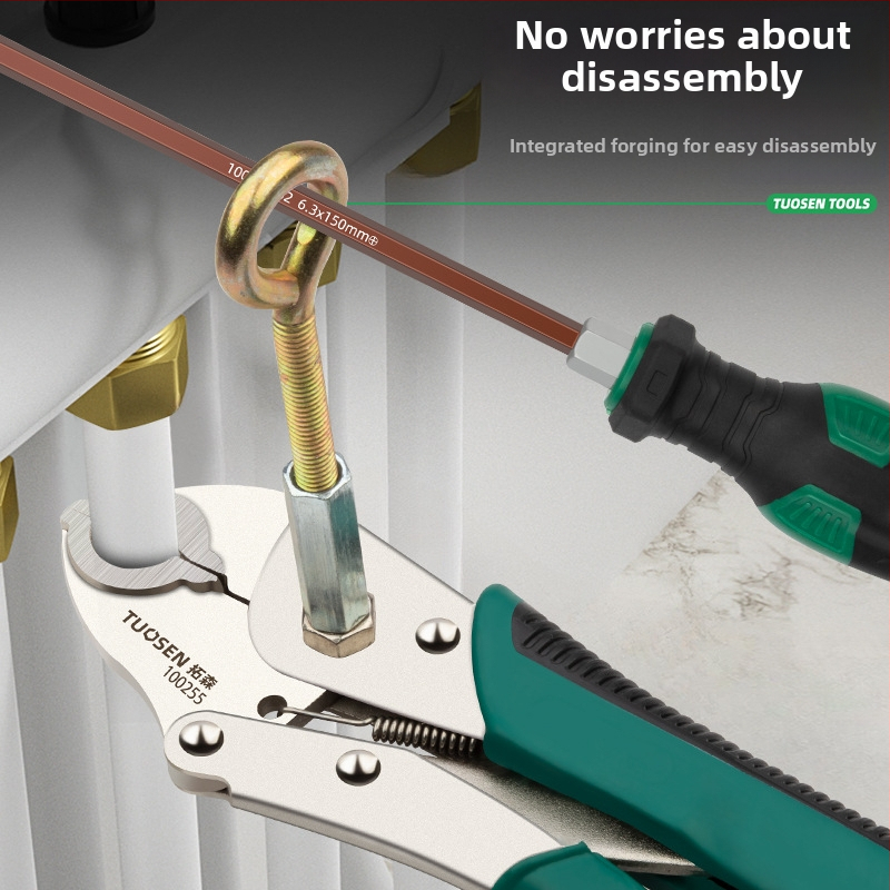 Tuosen kliešte na odstraňovanie rúr podlahového vykurovania, štýl rúrové kliešte, štandardné vlastnosti