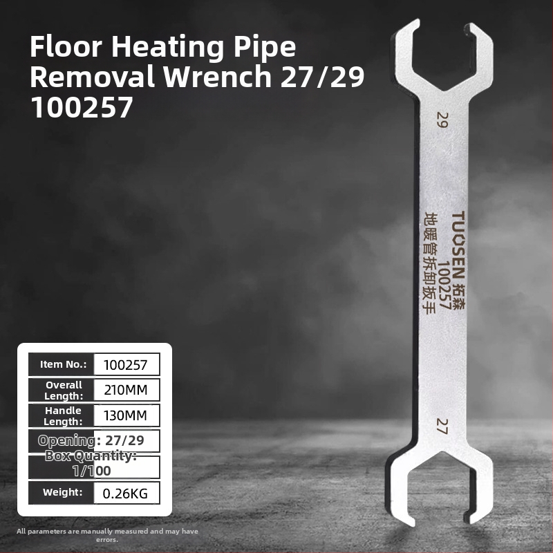 Tuosen kliešte na odstraňovanie rúr podlahového vykurovania, štýl rúrové kliešte, štandardné vlastnosti