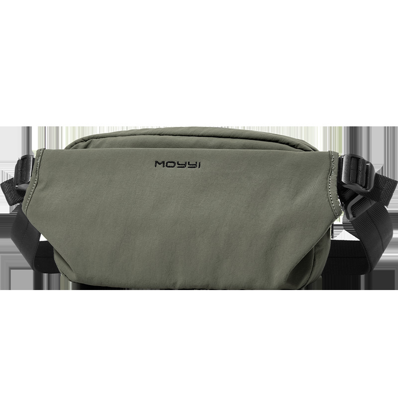 Muška torba za prsa, PVC materijal, ulični stil, prozračna i otporna na habanje, može nositi 8-inčni prijenosnik, težina 0,4 kg