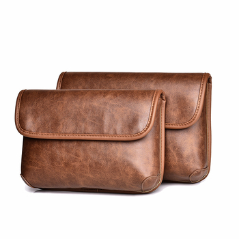 Geantă crossbody pentru bărbați, stil stradal, PU piele, impermeabilă, model solid, 2596