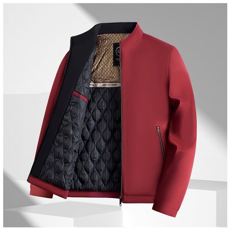 Ανδρικό μπουφάν κορεατικού στυλ με σφιχτή μέση, βαμβακό γέμισμα, κουκούλα