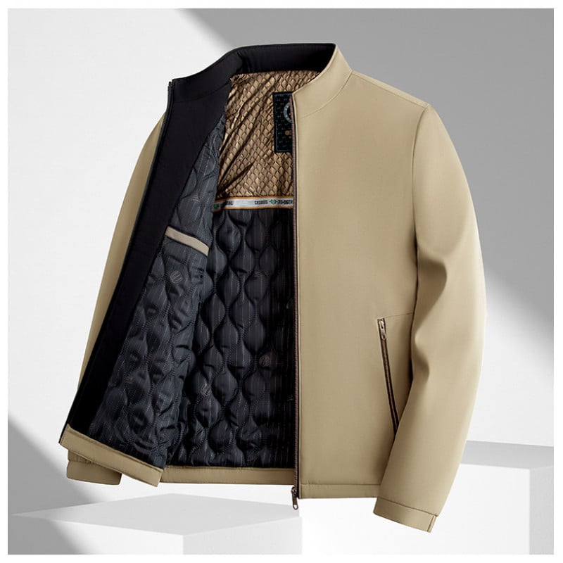 Ανδρικό μπουφάν κορεατικού στυλ με σφιχτή μέση, βαμβακό γέμισμα, κουκούλα