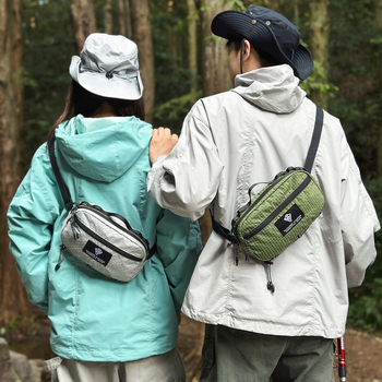 Geantă de piept pentru drumeții și ciclism, pentru bărbați, din nylon, ușoară, extensibilă, căptușită nylon