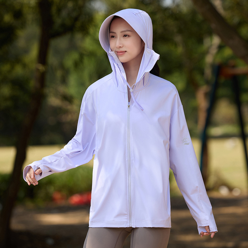 Muxingzhe TS25FS061 Vanjska vjetrovka s kapuljom, najlon, UPF800+ UV zaštita, prozračna i brzo-sušeći, unisex