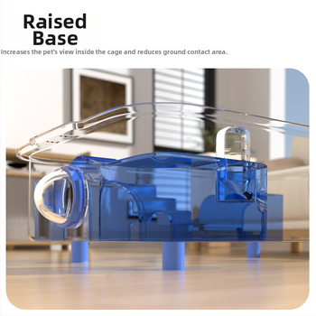 Ακρυλικό κλουβί για χάμστερ, κατάλληλο για όλες τις εποχές, διακοσμητική διαμόρφωση του περιβάλλοντος (Ακρυλικό; Για χάμστερ; Για όλες τις εποχές; Διακοσμητική διαμόρφωση περιβάλλοντος)