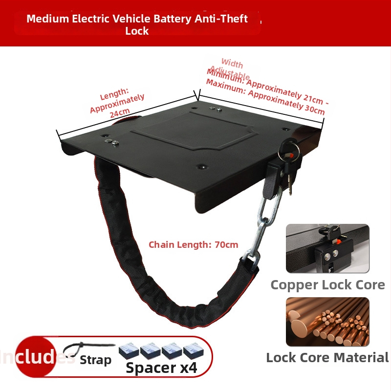 Keyma 508-18 Akkumulátorfedél-zár elektromos járműhöz, rézötvözet acéllemez bevonattal, EV akkumulátor védelem, tömeg 500 g, modern és minimalist stílus