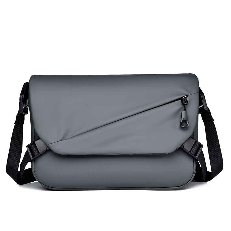Muška crossbody torba – velikog kapaciteta, Oxford platno, podstava od poliestera, jednobojni uzorak, za poslovna putovanja, proljeće 2025