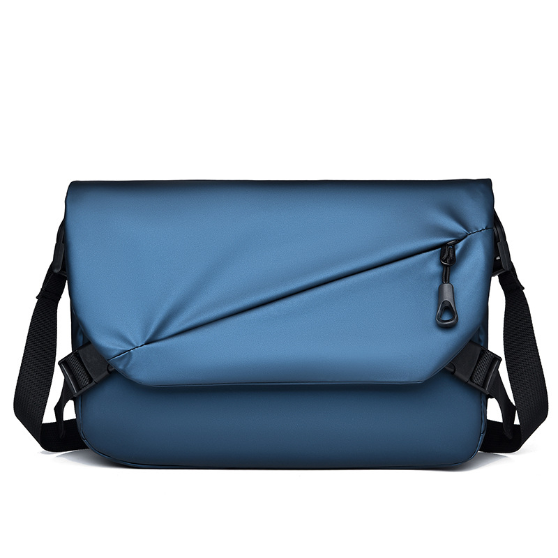 Muška crossbody torba – velikog kapaciteta, Oxford platno, podstava od poliestera, jednobojni uzorak, za poslovna putovanja, proljeće 2025