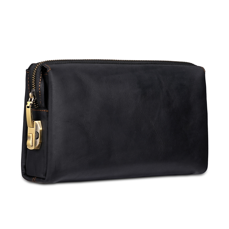 Muška clutch torba - prirodna koža, koža prvog sloja teleće, prozračna poliester podstava, MaDonNo