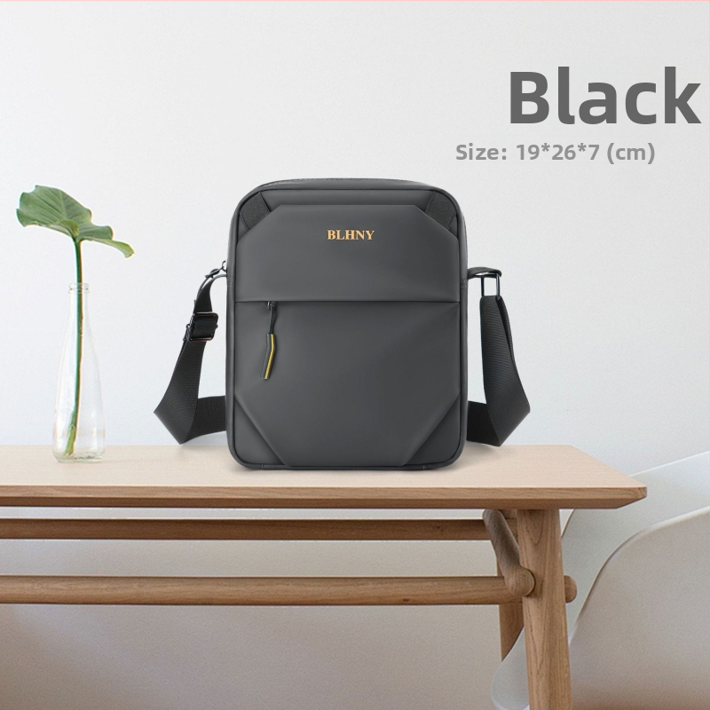 Muška crossbody torba za slobodno vrijeme i putovanja, vodootporna, membranski materijal, poliester podstava