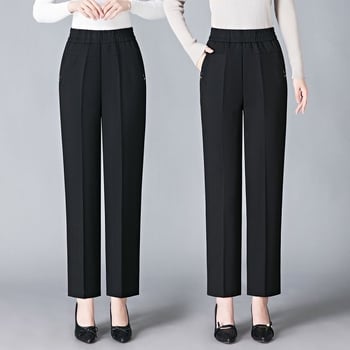 Rovné nohavice z vlneného materiálu, Shanlidi, štýl Diamond, Royal Sister (Voľnočasové nohavice; Materiál: vlna; Štýl: Diamond, Royal Sister; Typ: Rovné nohavice; Hrúbka: normálna)