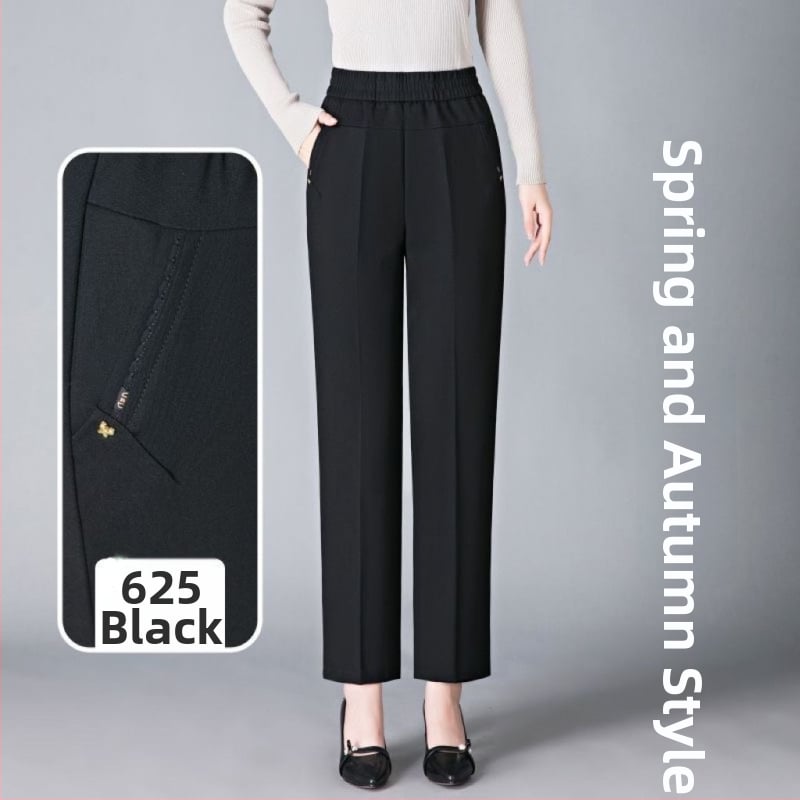 Rovné nohavice z vlneného materiálu, Shanlidi, štýl Diamond, Royal Sister (Voľnočasové nohavice; Materiál: vlna; Štýl: Diamond, Royal Sister; Typ: Rovné nohavice; Hrúbka: normálna)