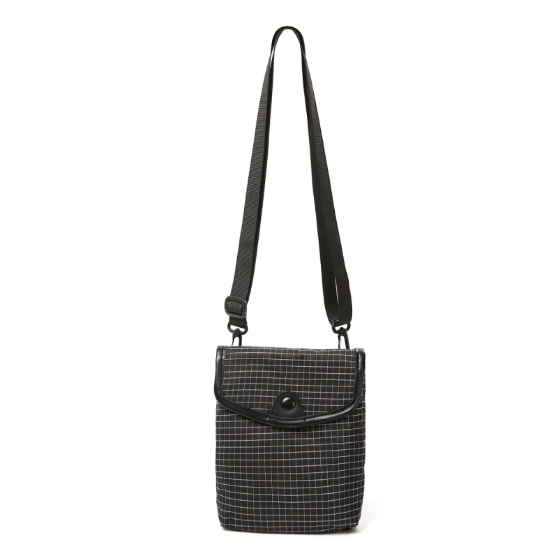 Muška crossbody torba od najlona, vodootporna i ultralaka, prugasti uzorak, podstava od poliestera, za slobodno vrijeme i putovanja