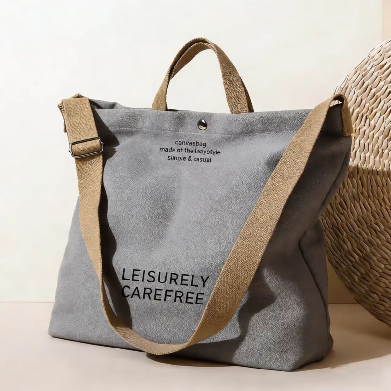 Youwang Geantă de umăr pentru bărbați din pânză – casual, compatibilă cu laptop de 12 inch, căptușeală poliester-bumbac