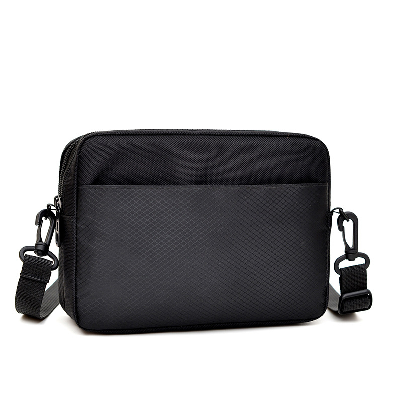 Muška torba preko ramena u Urban Minimalist stilu, Oxford platno, poliester podstava, geometrijski uzorak, kompatibilna sa 8-inčnim prijenosnikom