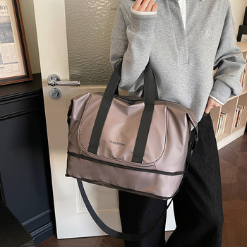 Geantă de călătorie cu capacitate mare pentru escapade scurte, ușoară, impermeabilă, unisex; material PU; căptușeală poliester; volum 20–35 L; funcții: ultra ușoară, protecție a coloanei, separare uscat-umed