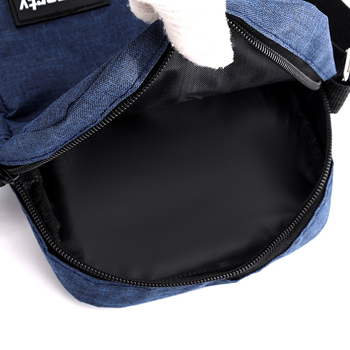 Geantă crossbody din nylon pentru bărbați — rezistentă la uzură, stil urban simplu, căptușeală din poliester, pentru utilizare zilnică