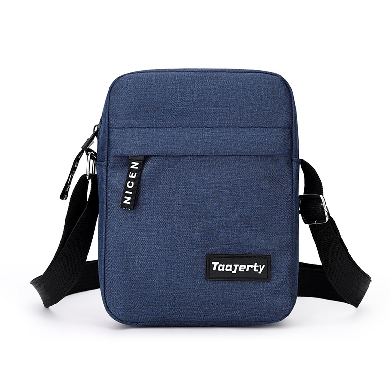 Geantă crossbody din nylon pentru bărbați — rezistentă la uzură, stil urban simplu, căptușeală din poliester, pentru utilizare zilnică