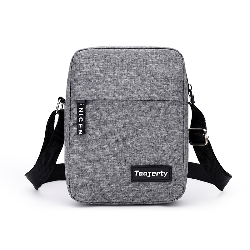 Geantă crossbody din nylon pentru bărbați — rezistentă la uzură, stil urban simplu, căptușeală din poliester, pentru utilizare zilnică