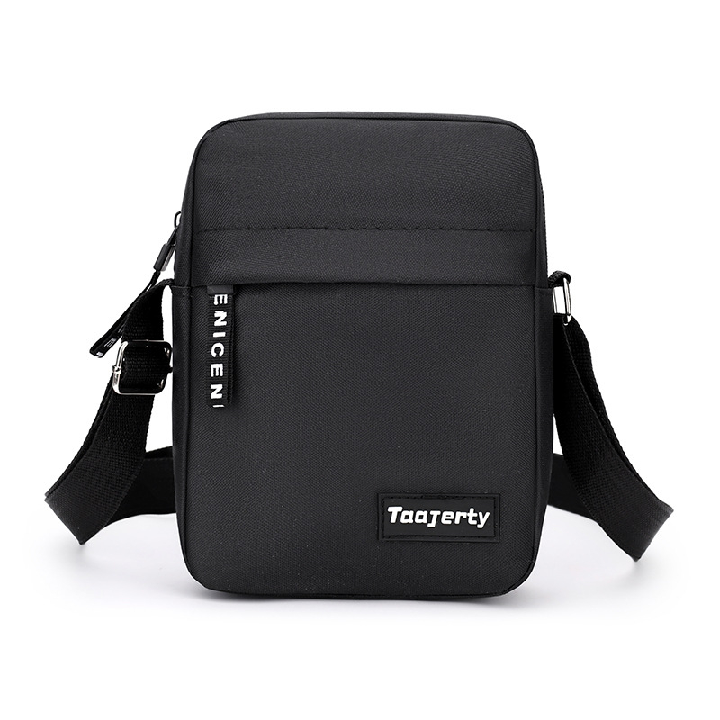 Geantă crossbody din nylon pentru bărbați — rezistentă la uzură, stil urban simplu, căptușeală din poliester, pentru utilizare zilnică